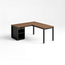 Bureau d'angle avec siège à droite
